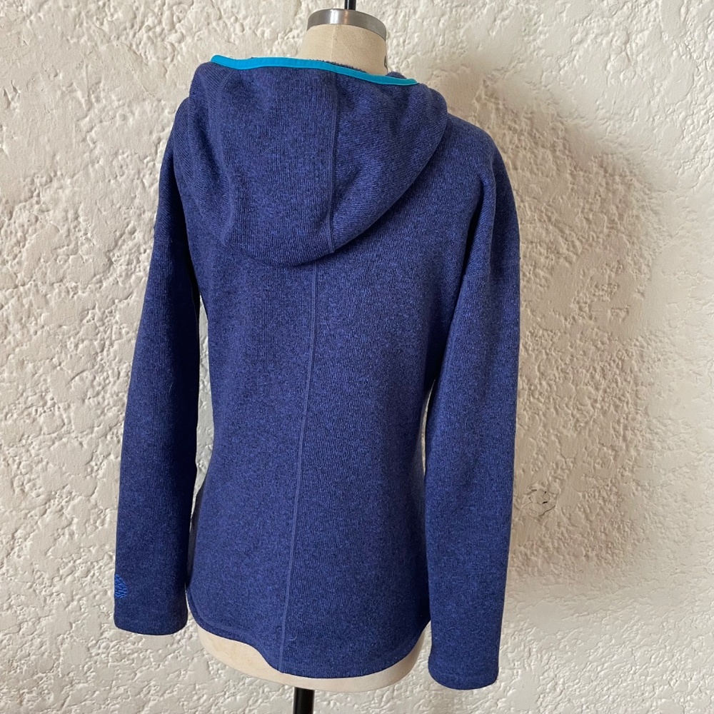 Stio Blue Fleece Hoodie Women’s Small, Pullover Outdoor Gorpcore Jacket - Picture 2 of 10